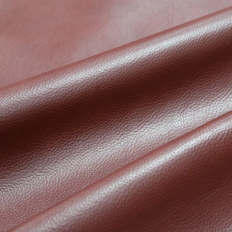 Impresionante tapicería de cuero rojo oscuro piel de vaca completa 45 pies cuadrados Foto 1 de 1