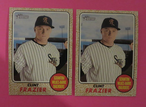 2 - 2017 Topps Heritage Minors, Scranton/Wilkes-Barre RailRiders - CLINT FRAZIER