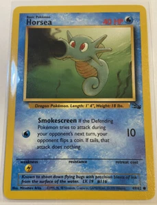 Horsea 49/62 Fossil Unlimited WOTC Pokemon Karte Near Mint - Mint - Bild 1 von 2