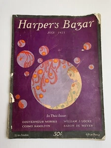 Antique Harpers Bazar Magazine July 1923 Original - Picture 1 of 5