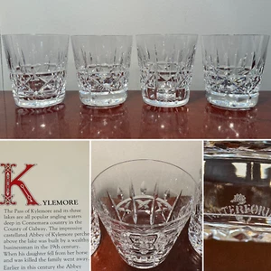 Vintage Set of 4 WATERFORD CRYSTAL Kylemore 8 oz. Old Fashioned Tumblers IRELAND - Picture 1 of 16