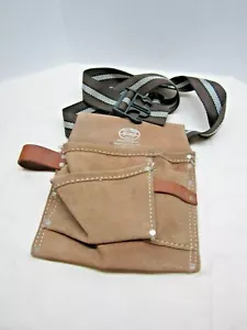 Nicholas Heavy Suede Cowhide Tool Holster Pouch #489 with Belt - Picture 1 of 4