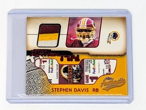 2002 Fleer Authentix Jersey Authentix Ripped #JASD Stephen Davis 3 Color - Picture 1 of 2
