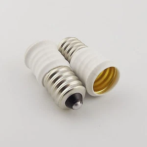 10pcs E14 to E14 Extend Base LED Lamp Screw Thread Bulb Socket Adapter Converter - Picture 1 of 12