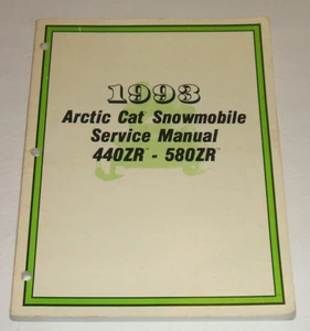 Arctic Cat 1993 440zr Service Manual 550zr 440 550 Zr Repair Shop - Foto 1 di 5