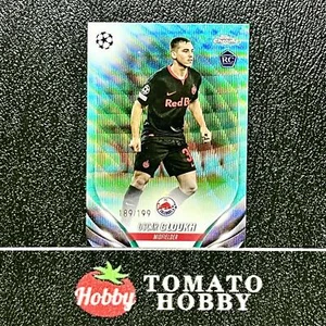 TOPPS CROMO UEFA 2023-24 OSCAR GLOUKH RC/199 REFRACTOR DE ONDAS ACUÁTICAS SALZBURG - Imagen 1 de 2