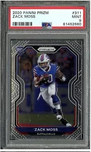 2020 Panini Prizm Zack Moss RC PSA 9 Mint #311 Rookie - Picture 1 of 2