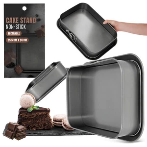 Kuchenbacken Antihaft 35,5x24cm Königskuchenform Springform Eckige Form Backform - Bild 1 von 5