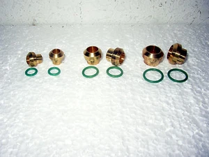 KIT DE MONTAGE ADAPTATEUR A/C RING TORIQUE MÂLE VERS FUSÉE ÉCLAIRANTE #6, #8 & #10, AVEC JOINTS TORIQUES 12 pièces - Photo 1/1