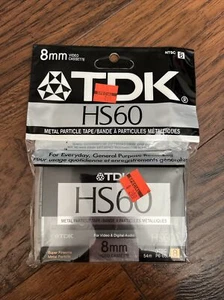 NOS Sealed TDK 8mm HS60 Video Tape P6-60 - Bild 1 von 6
