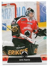 2011-12 Finnish League Cardset #327 Antti Raanta (Carolina Hurricanes)