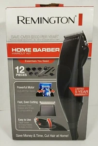 Remington 12 pc Home Barber Haircut Cutting Clippers Kit *Fast Free Shipping* - Picture 1 of 5