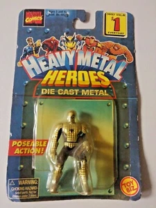 MARVEL COMICS HEAVY METAL HÉROES BLINDADOS SPIDERMAN PLATA PLÁSTICO ENVEJECIDO LEER t25 - Imagen 1 de 2