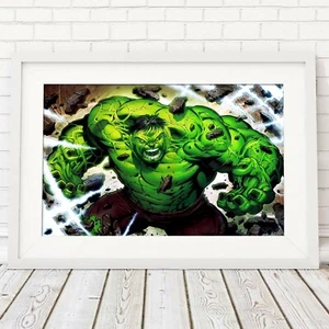 THE HULK - Marvel Poster Picture Print Sizes A5 to A0 **FREE DELIVERY** - Picture 1 of 14