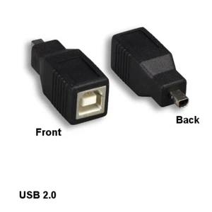 Kentek USB 2.0 Adapter Type B Female to 4 Pin Mini B Male Digital Camera MP3 PDA - Picture 1 of 1