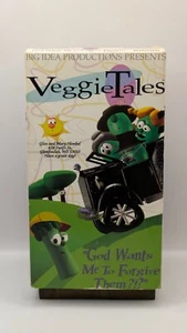 VeggieTales God Wants Me To Forgive Them VHS Video Tape Christian Episode 2 RARE - Foto 1 di 3