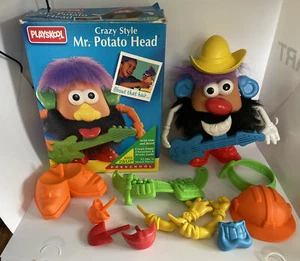 Vintage 1994 Crazy Style Mr Potato Head Playskool Set With Original Box - Picture 1 of 12