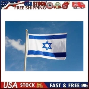 3'x5' Flag Country of Israel Israeli Jewish Banner Grommets Super Polyester 3x5 - Picture 1 of 13