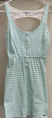 OFF WHITE Abito da sole O'Neil a righe junior S piccolo bianco sporco pizzo 100% cotone