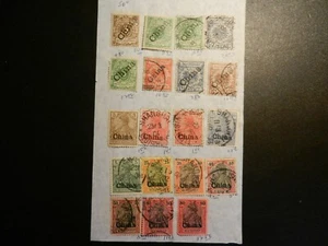 *GERMAN OFFICES IN CHINA* LOT OF (33) MOSTLY ALL DIFFERENT MINT & USED STAMPS - Picture 1 of 2