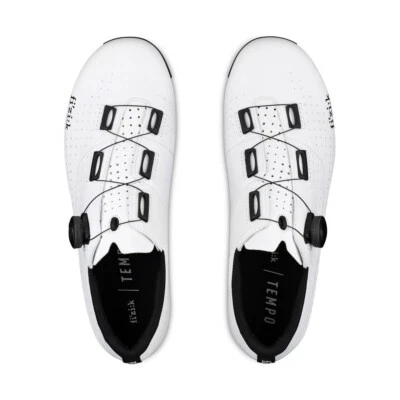 New Fizik TEMPO OVERCURVE R4 Cycling Shoes Wide, White Black, EU36-45 - Image 1 of 4