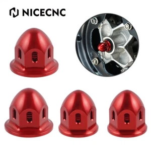 NICECNC Axle Spindle Wheel Hub Nuts 4PCS For Yamaha Raptor 700 700R 2006-2023 - Picture 1 of 11