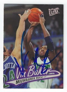 VIN BAKER MILWAUKEE BUCKS SIGNED CARD KNICKS BOSTON CELTICS CLIPPERS ROCKETS - Picture 1 of 1