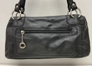 Stone & Co. Black Leather Handbag Purse With Pockets - Picture 1 of 22