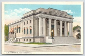 Murphysboro Illinois~US Post Office~Greek Columns in Grand Entrance~1920s - Picture 1 of 2