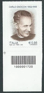 2016 ITALIA CODICE A BARRE 1000001720 CARLO GNOCCHI MNH ** - ED - Picture 1 of 1