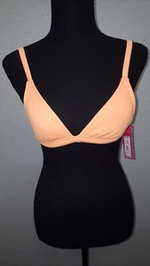 Women's XS Bikini Swimsuit Top Size 0 Padded Cup Ribbed Gathered - Picture 1 of 4