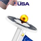 Solar Powered Flag Pole Light 136 Led Usa Night Super Bright Flagpole Waterproof