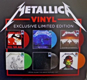 METALLICA Walmart Exclusive LIMITED COLORED Vinyl Record LP Bundle Set Of 6 NEW - Picture 1 of 3