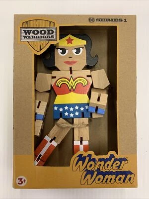 One Wood Warriors DC Serie 1 Pose 'Em Fidgety Fun Wonder Woman Edades 3 en adelante Foto 1 de 2