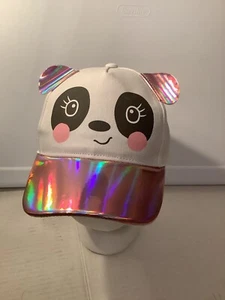 white panda cap with strap with tags - Picture 1 of 7