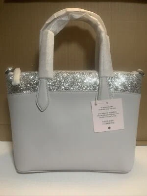 Подлинный Kate Spade вспышки блестящий чехол сумка через плечо сумка в серый K8707 - Изображение 1 из 4