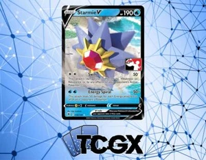 Pokemon - Starmie V - 030/189 - Paquete de premios Serie - Holo - Ultra raro casi nuevo - Imagen 1 de 1