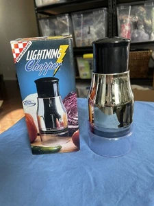 Euro Gourmet Lightning Chopper Auto Rotating Stainless Steel Blades A376 - Picture 1 of 5