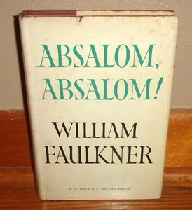 ABSALOM, ABSALOM!-1936 Novel-WILLIAM FAULKNER-Modern Library HC w/DJ-Superb! - Picture 1 of 9