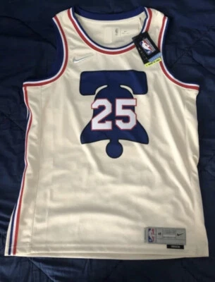 CAMISETA PARA HOMBRE NIKE EDICIÓN GANADA PHILADELPHIA 76ERS BEN SIMMONS #25 TALLA 48/LG Foto 1 de 4