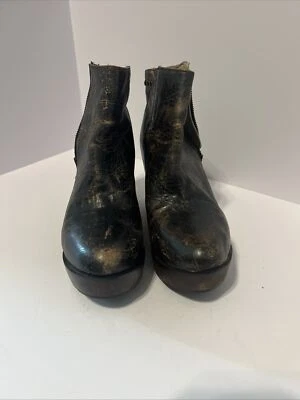 BOTAS TOBILLO CAMA/STU Cobbler Series Boho Marrón Cuero Envejecido Cremallera Mujer8.5 Foto 1 de 4