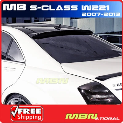 Alerón de techo para Mercedes Benz Clase S 07-13 pintado 799 blanco diamante metálico Foto 1 de 2