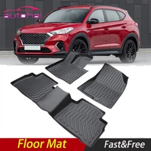 Car Floor Mats for 2022-2023 Hyundai Tucson All-Weather TPE Rubber Car Mats - Picture 1 of 10