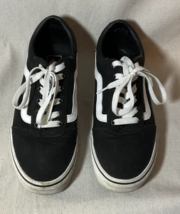 vans shoes womens size 9.5 black tennis - Picture 1 of 9