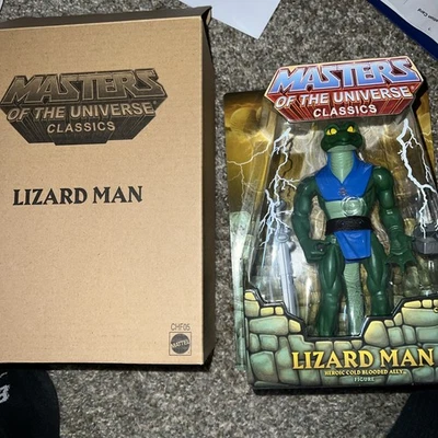 Nuevo Con Caja 2014 MOTUC Masters of the Universe Clásicos Figura Hombre Lagarto Foto 1 de 4