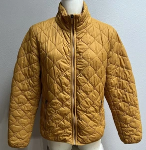 Chaqueta aislante compactable olímpica Bass Outdoors para mujer pequeña dorada con cremallera - Imagen 1 de 12