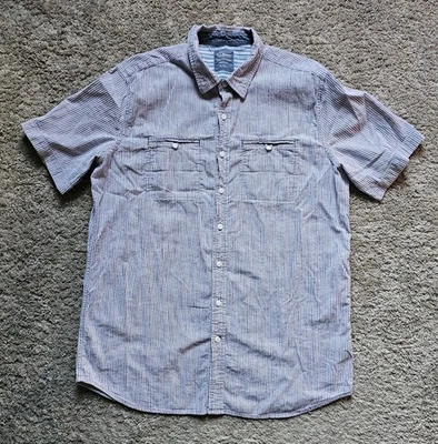 L.L. Bean Red & Blue Striped Slightly Fitted Shirt Men's XL Tall XLT - Image 1 of 4