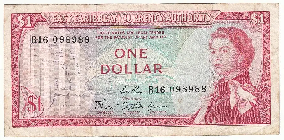 (FR1) Eastern caribbean, CARAÏBES 1 DOLLAR 1965 Grenade TTB AMC026 - Photo 1/2