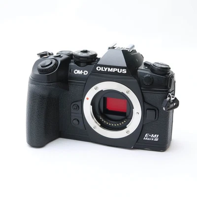 Olympus OM-D E-M1 Mark III Black Mirrorless Camera Body Shutter Count 237110 - Image 1 of 4