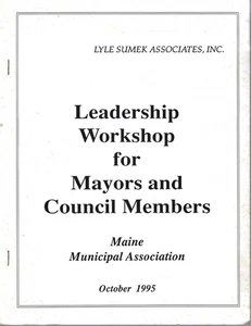 Leadership Workshop for Mayors and Council Members, Maine Municipal Assoc 1995 - Imagen 1 de 1